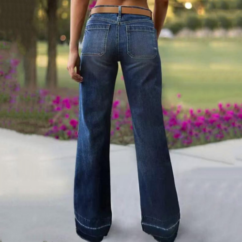 Women's Vintage Wide Leg Jeans – High Waist Loose Denim Pants