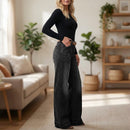 Women's Vintage Wide Leg Jeans – High Waist Loose Denim Pants