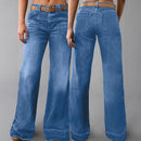 Women's Vintage Wide Leg Jeans – High Waist Loose Denim Pants