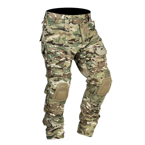 Men’s Multicam Tactical Combat Pants With Knee Pads – Durable Cargo Trousers