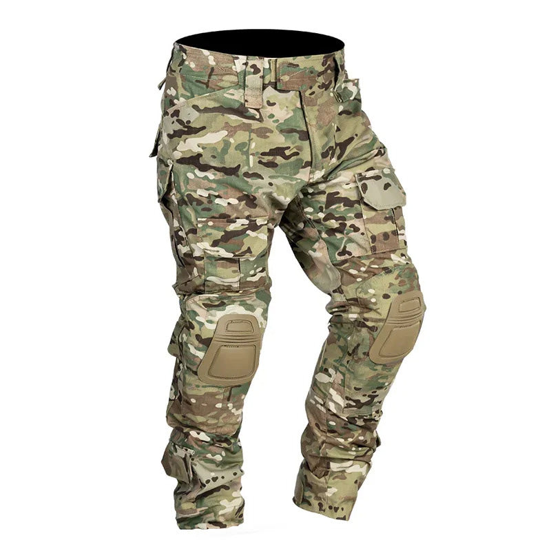 Men’s Multicam Tactical Combat Pants With Knee Pads – Durable Cargo Trousers