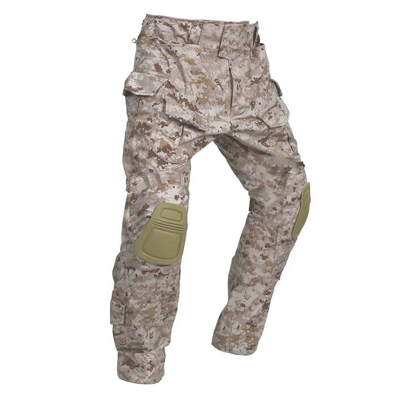 Men’s Multicam Tactical Combat Pants With Knee Pads – Durable Cargo Trousers