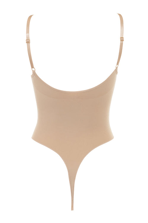 Sculpting Thong Bodysuit – Almond