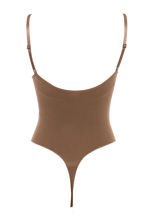 Sculpting Thong Bodysuit – Mocha