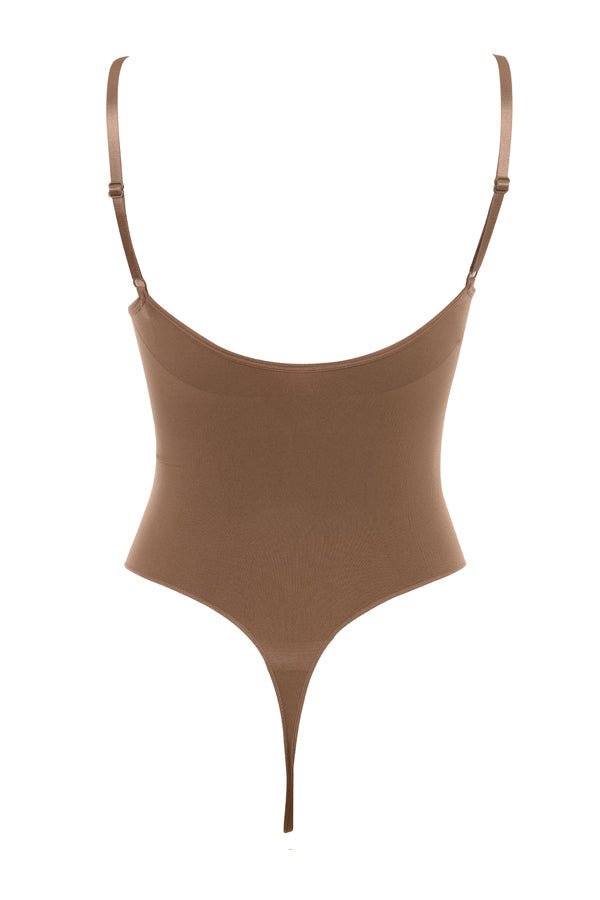 Sculpting Thong Bodysuit – Mocha