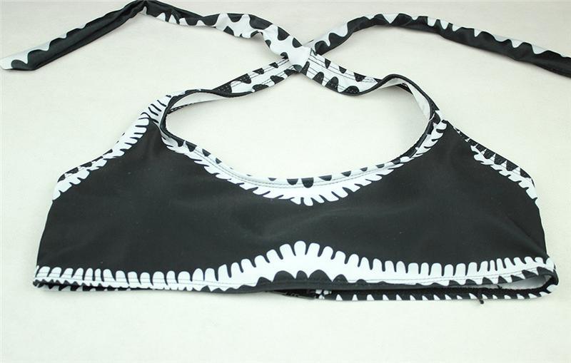 Johana® | Black And White Bandeau Bikini