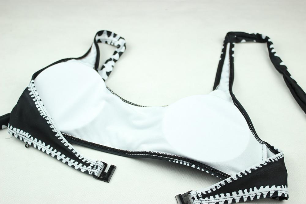 Johana® | Black And White Bandeau Bikini