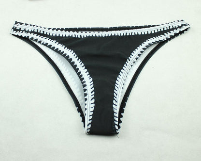 Johana® | Black And White Bandeau Bikini